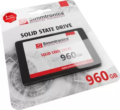Simmtronics 960GB 2.5 Sata Solid State Drive-SSD (2.5 Sata 6GB/Sec)
