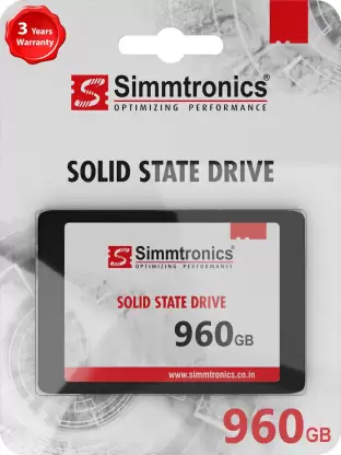 Simmtronics 960GB 2.5 Sata Solid State Drive-SSD (2.5 Sata 6GB/Sec)