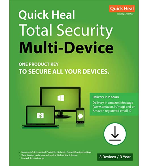QUICK HEAL Total Security 3 User 3 Years