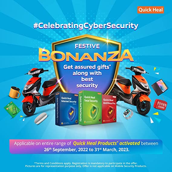 Quick Heal Total Security Renewal Upgrade Pack - 1 User, 1 Year  Existing Quick Heal Single User