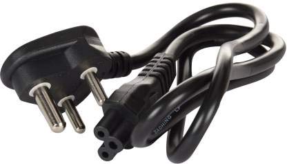 Laptop Power Cable Cord (1 Meter/3.3 Feet) - 3 Pin Indian Plug 1 year Warranty