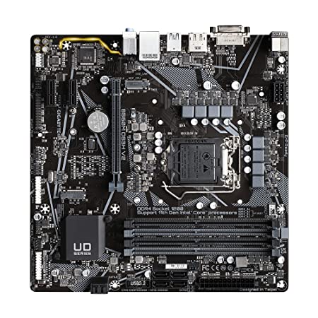 GIGABYTE B560M V2 (LGA 1200/ Intel/ B560/ Micro-ATX/Dual M.2/ PCIe 4.0/ USB 3.2 Gen1/ GbE LAN/Motherboard)